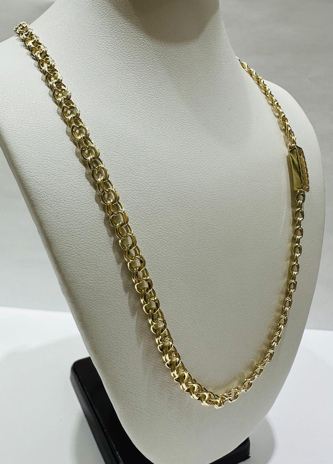 10K GOLD CHINO LINK CHAIN- 23" - 4.60mm, 17.6gm