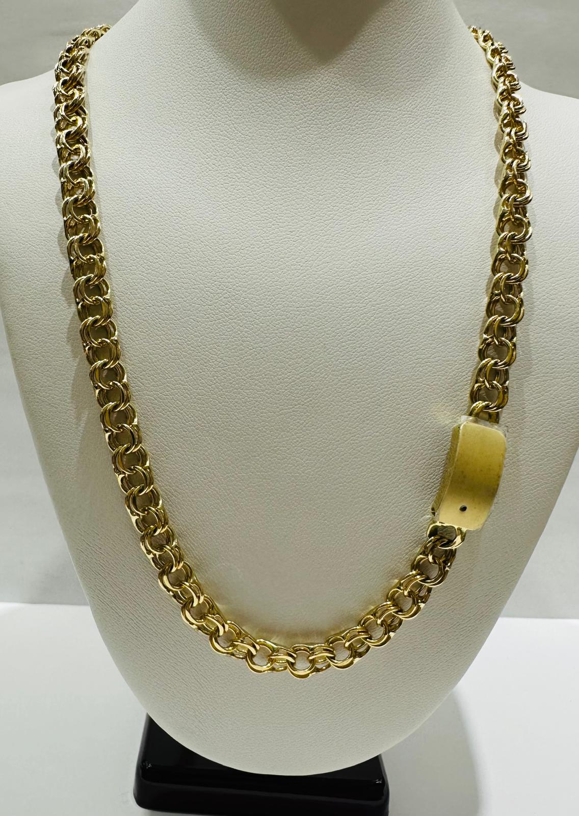 10K GOLD CHINO LINK CHAIN- 24" - 6.20mm, 31.7gm