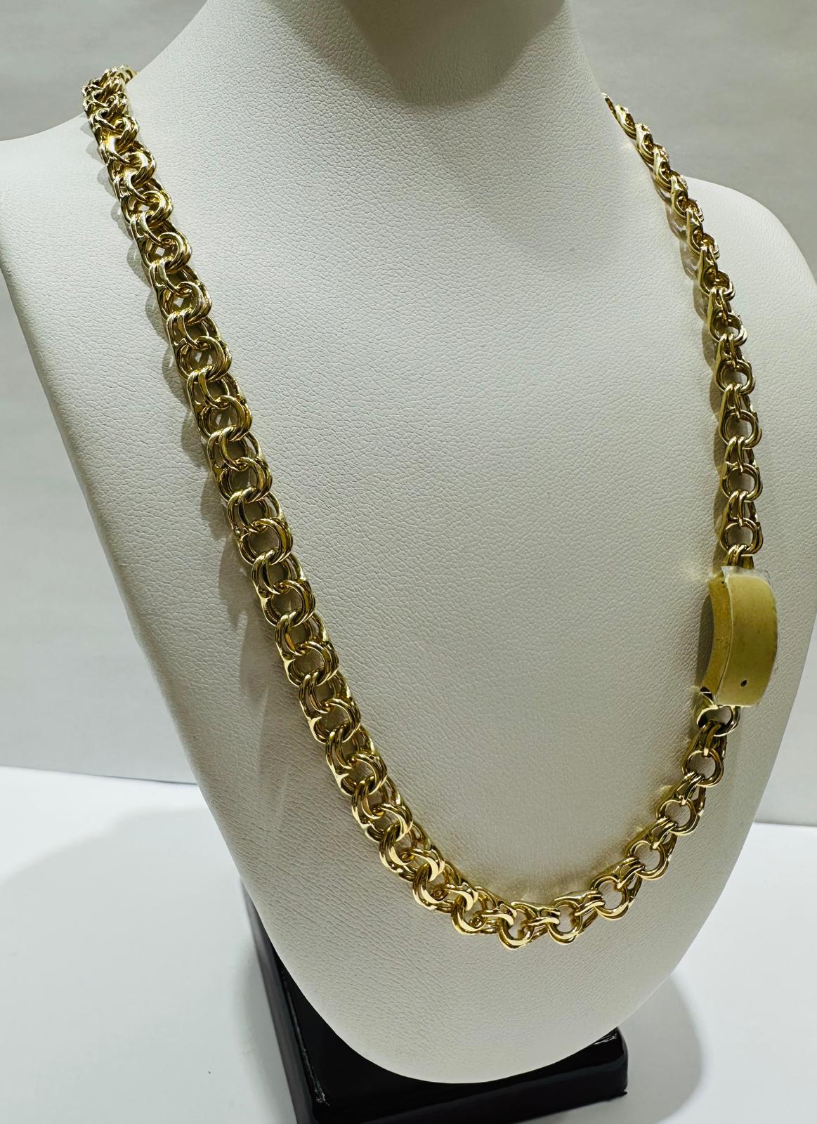 10K GOLD CHINO LINK CHAIN- 24" - 6.20mm, 31.7gm