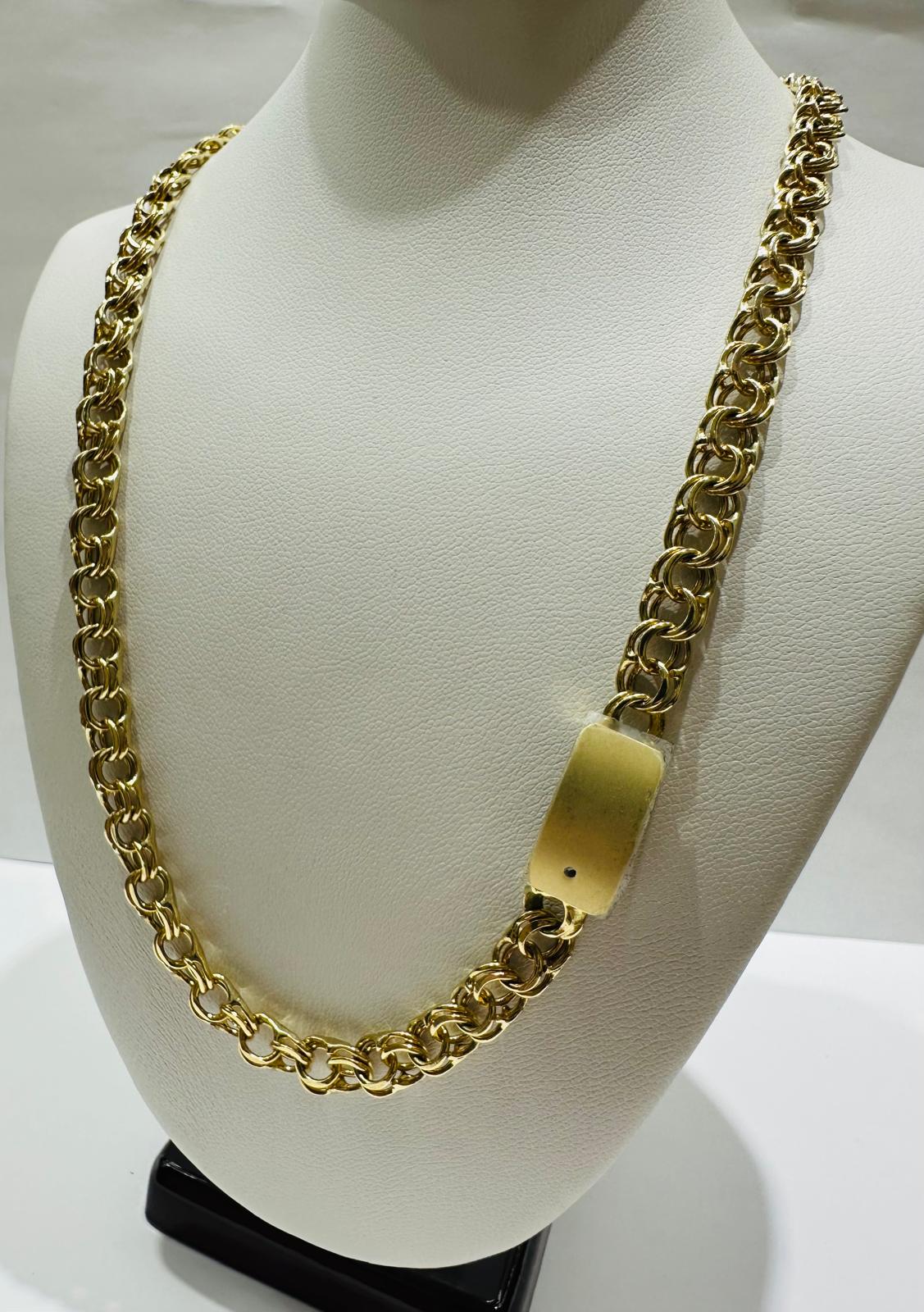 10K GOLD CHINO LINK CHAIN- 24" - 6.20mm, 31.7gm
