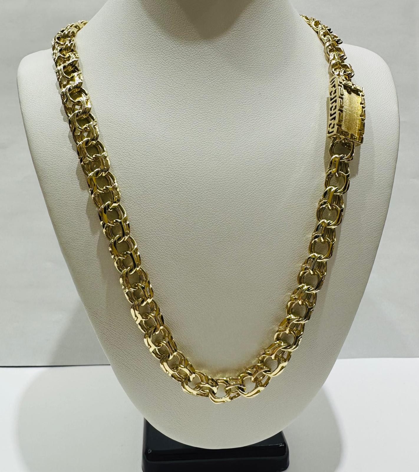 10K GOLD CHINO LINK CHAIN- 20" - 8.30mm, 48.1gm