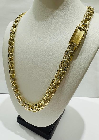 10K GOLD CHINO LINK CHAIN- 20" - 8.30mm, 48.1gm