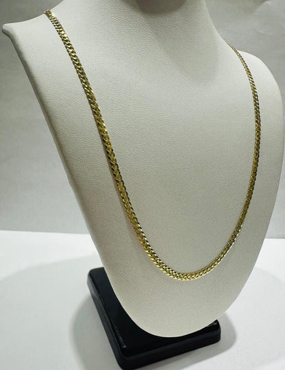 10K GOLD CUBAN LINK CHAIN- 20" - 2.50mm, 3.9gm