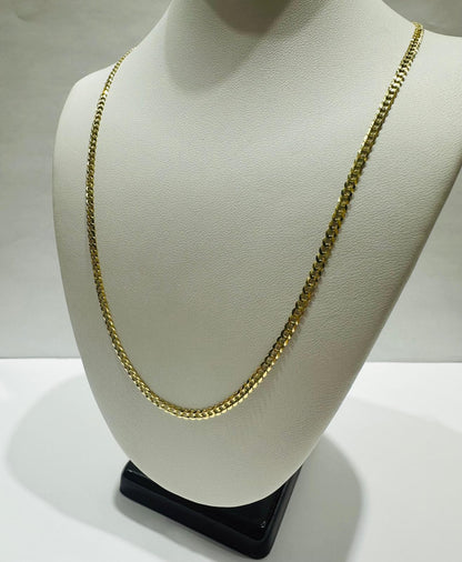 10K GOLD CUBAN LINK CHAIN- 20" - 2.50mm, 3.9gm