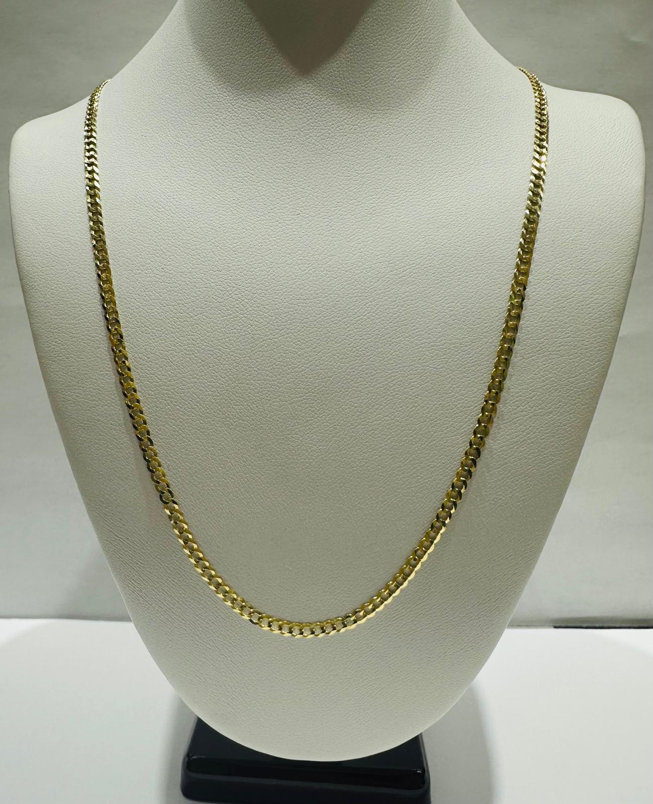 10K GOLD CUBAN LINK CHAIN- 20" - 2.50mm, 3.9gm