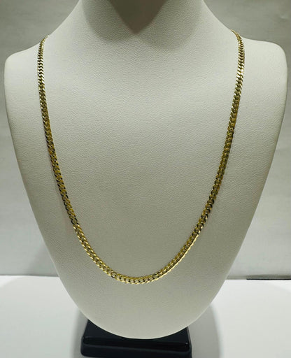 10K GOLD CUBAN LINK CHAIN- 20" - 2.50mm, 3.9gm