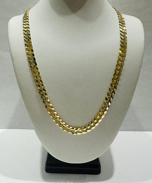 10K GOLD CUBAN LINK CHAIN- 22" - 6.85mm, 23.2gm (Copy)