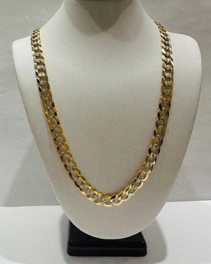 10K GOLD CUBAN LINK CHAIN- 22" - 8.60mm, 48.9gm