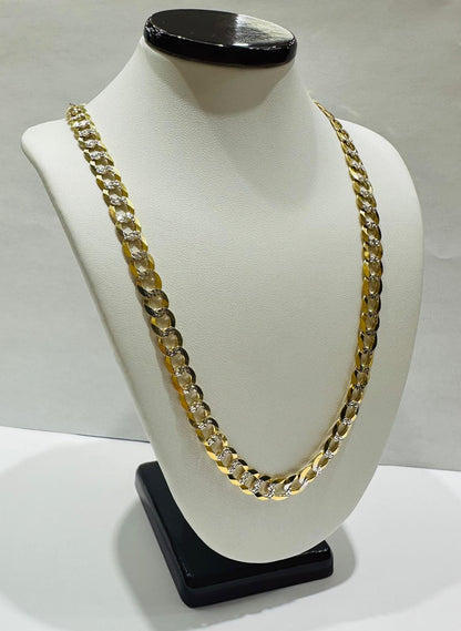 10K GOLD CUBAN LINK CHAIN- 22" - 8.60mm, 48.9gm
