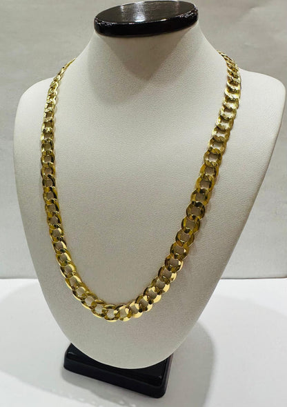 10K GOLD CUBAN LINK CHAIN- 16" - 7.10mm, 17.3gm
