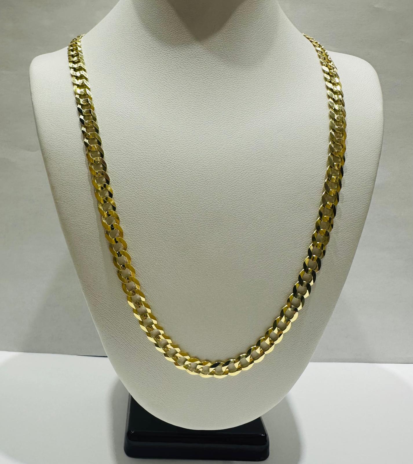 10K GOLD CUBAN LINK CHAIN- 18" - 5.50mm, 13.4gm