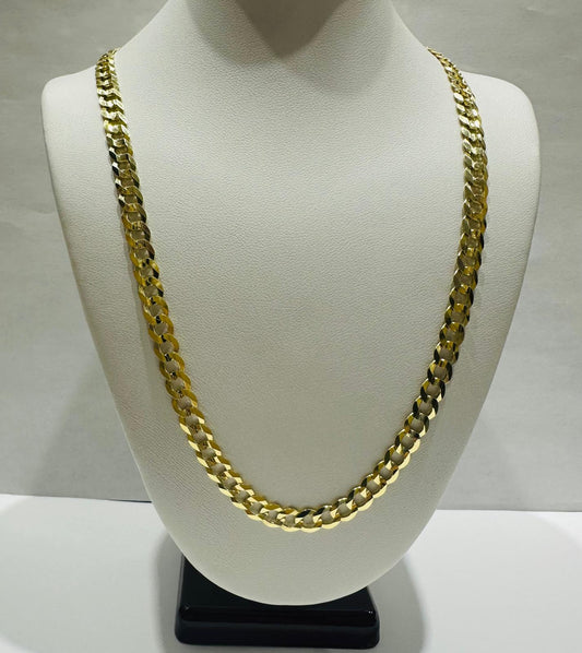10K GOLD CUBAN LINK CHAIN- 18" - 5.50mm, 13.4gm