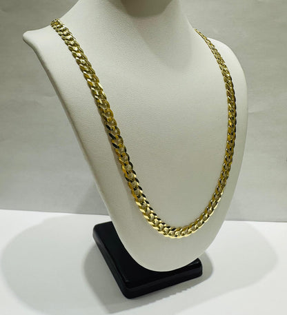 10K GOLD CUBAN LINK CHAIN- 18" - 5.50mm, 13.4gm