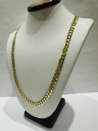 10K GOLD CUBAN LINK CHAIN- 18" - 5.50mm, 13.4gm