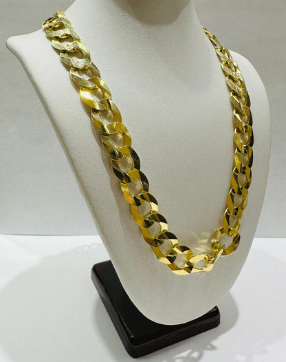 10K GOLD CUBAN LINK CHAIN- 22" - 11.90mm, 63.8gm