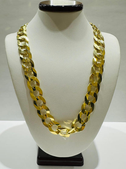10K GOLD CUBAN LINK CHAIN- 22" - 11.90mm, 63.8gm