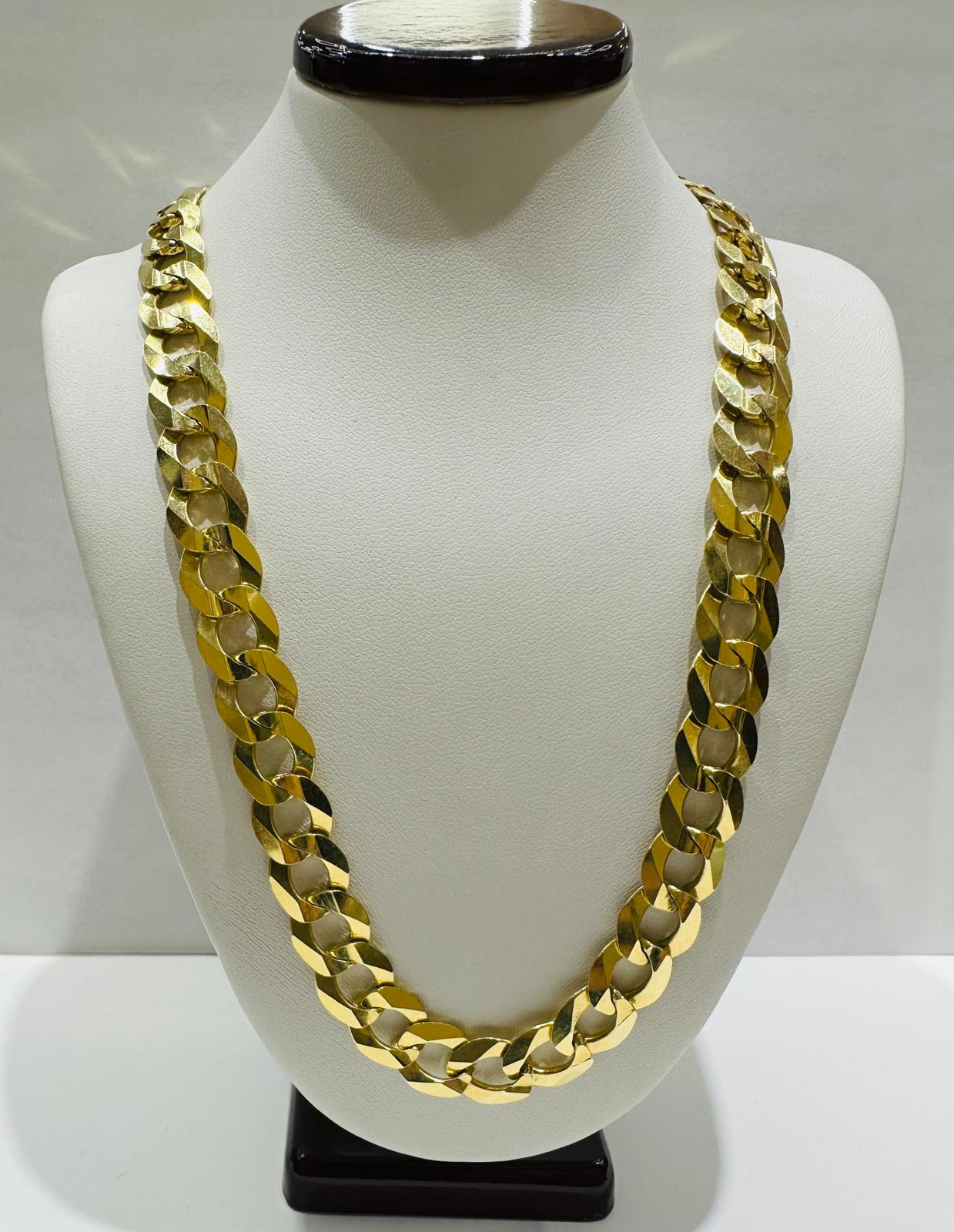 10K GOLD CUBAN LINK CHAIN- 30" - 10.80mm, 80.0gm