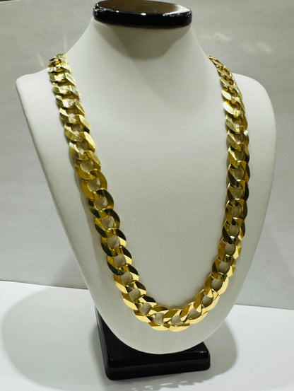 10K GOLD CUBAN LINK CHAIN- 30" - 10.80mm, 80.0gm