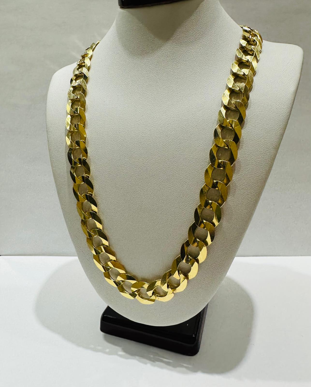 10K GOLD CUBAN LINK CHAIN- 30" - 10.80mm, 80.0gm