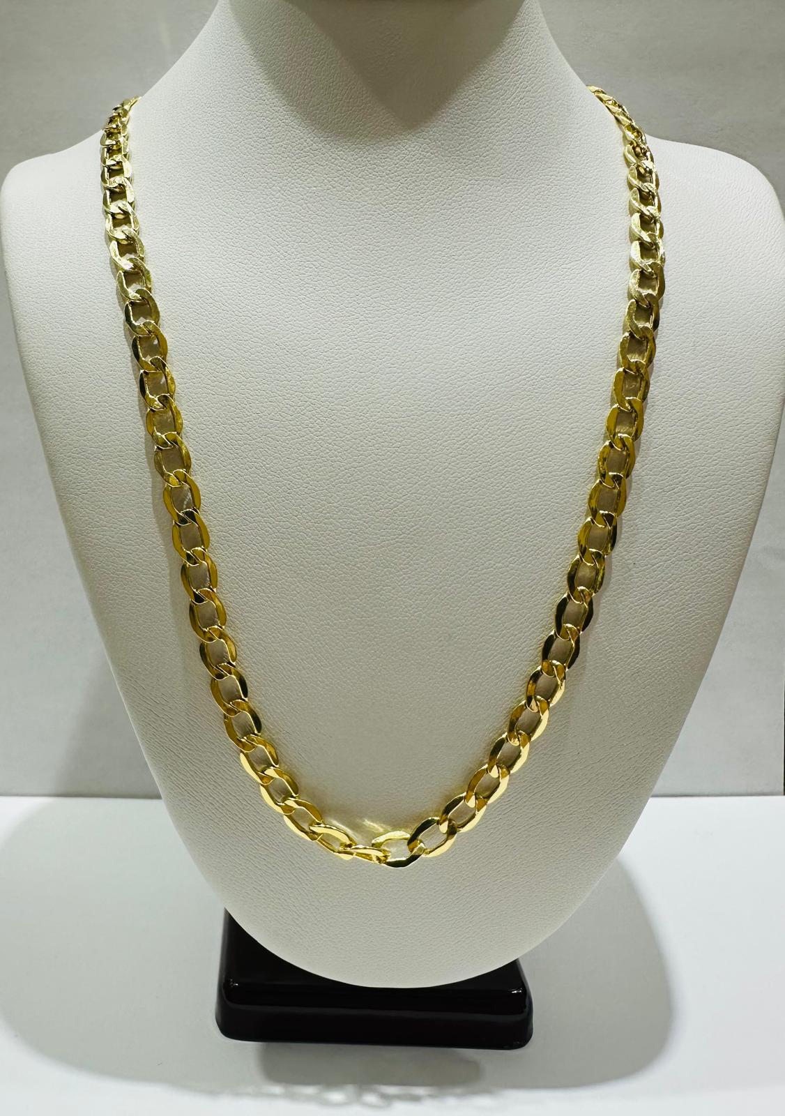 10K GOLD CUBAN LINK CHAIN- 22" - 5.10mm, 9.4gm