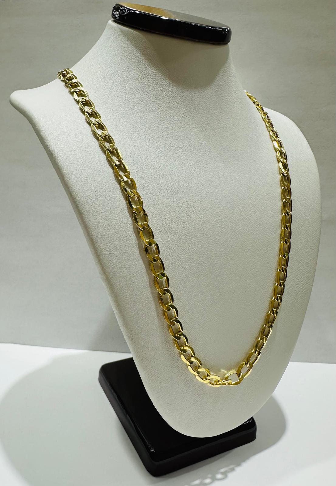 10K GOLD CUBAN LINK CHAIN- 22" - 5.10mm, 9.4gm
