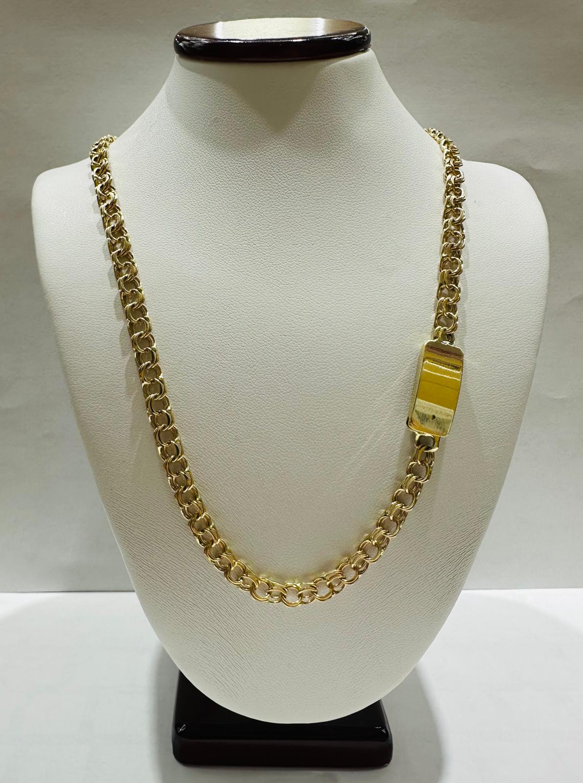 10K GOLD CHINO LINK CHAIN- 22" - 4.85mm, 21.3gm