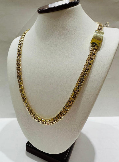 10K GOLD ITALIAN CHINO LINK CHAIN- 22" - 5.50mm, 44.3gm