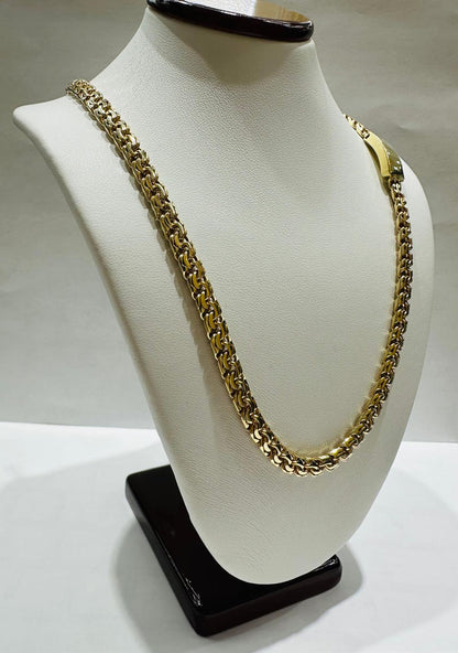 10K GOLD ITALIAN CHINO LINK CHAIN- 22" - 5.50mm, 44.3gm