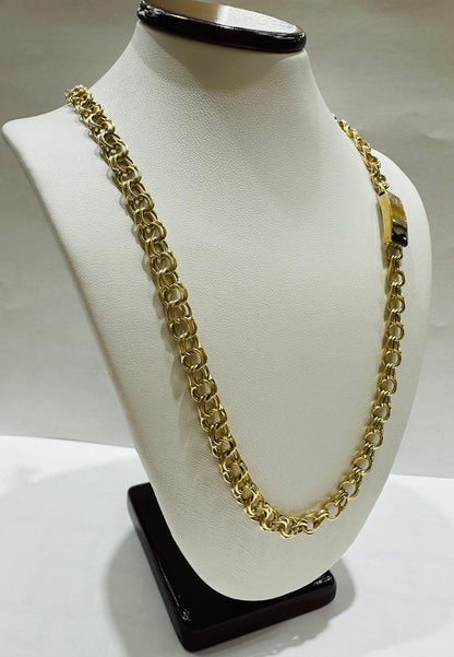 10K GOLD CHINO LINK CHAIN- 26" - 5.90mm, 28.9gm