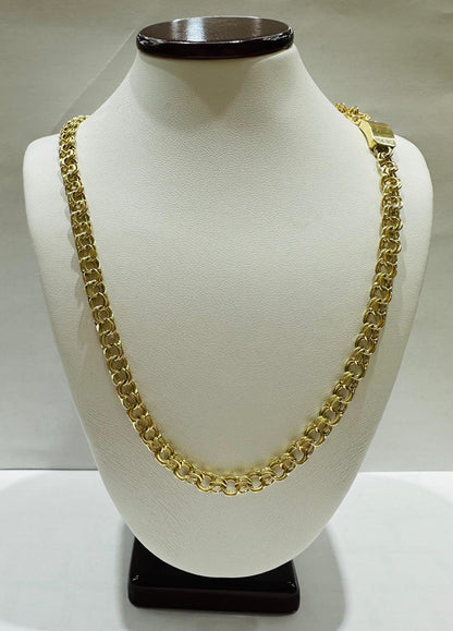 10K GOLD CHINO LINK CHAIN- 24" - 5.35mm, 23.1gm
