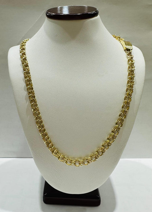 10K GOLD CHINO LINK CHAIN- 24" - 5.35mm, 23.1gm
