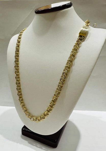 10K GOLD CHINO LINK CHAIN- 24" - 5.35mm, 23.1gm