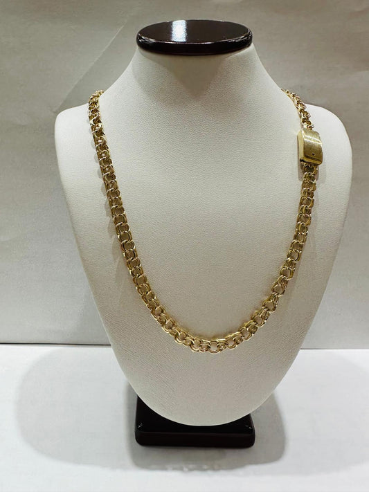10K GOLD CHINO LINK CHAIN- 20" - 5.05mm, 18.5gm