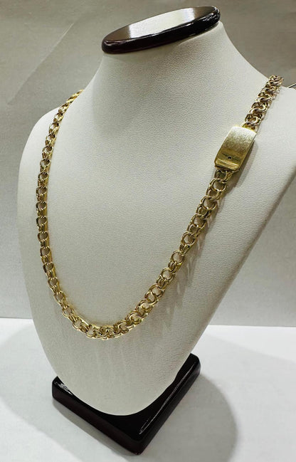 10K GOLD CHINO LINK CHAIN- 20" - 5.05mm, 18.5gm
