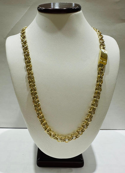 10K GOLD CHINO LINK CHAIN- 26" - 5.90mm, 28.9gm