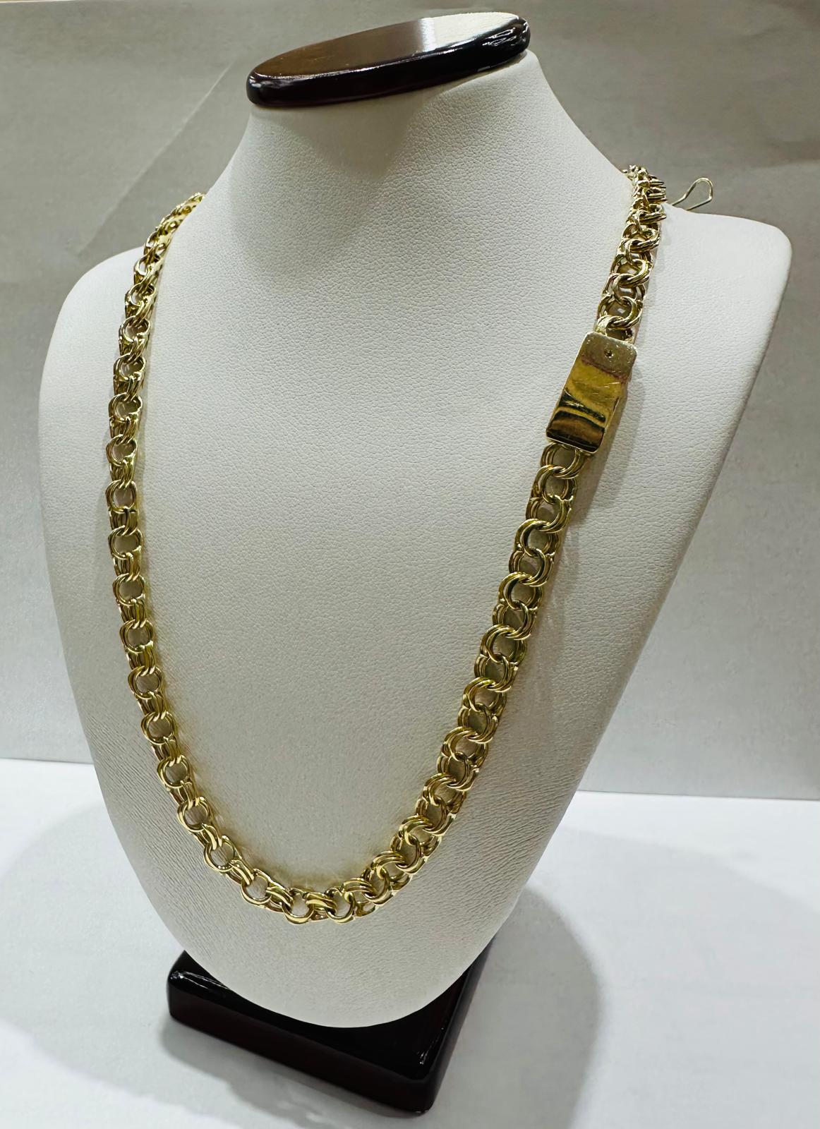 10K GOLD CHINO LINK CHAIN- 26" - 5.90mm, 28.9gm