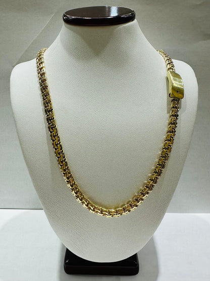10K GOLD ITALIAN CHINO LINK CHAIN- 24" - 5.50mm, 47.5gm