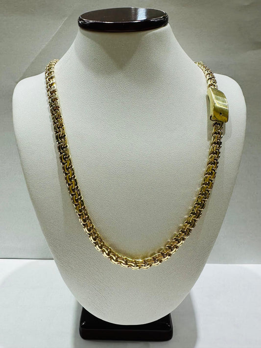 10K GOLD ITALIAN CHINO LINK CHAIN- 24" - 5.50mm, 47.5gm