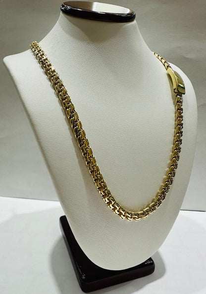 10K GOLD ITALIAN CHINO LINK CHAIN- 24" - 5.50mm, 47.5gm