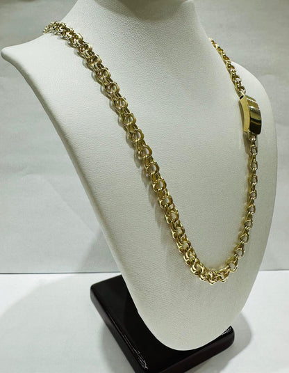 10K GOLD CHINO LINK CHAIN- 18" - 5.20mm, 19.1gm