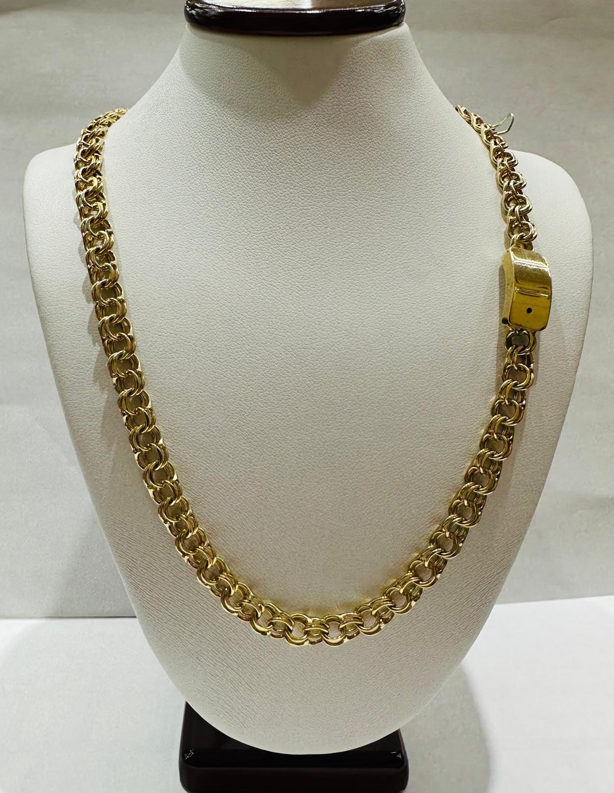 10K GOLD CHINO LINK CHAIN- 24" - 6.00mm, 31.7gm