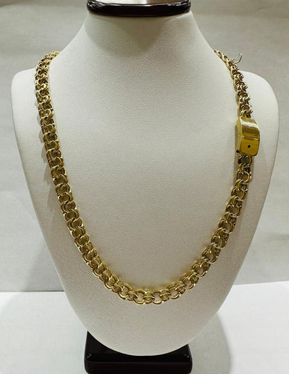 10K GOLD CHINO LINK CHAIN- 24" - 6.00mm, 31.7gm