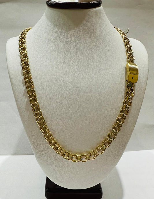 10K GOLD CHINO LINK CHAIN- 24" - 6.00mm, 31.7gm