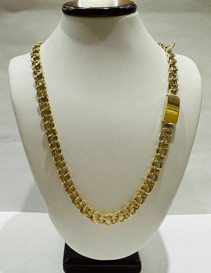 10K GOLD CHINO LINK CHAIN- 20" - 5.10mm, 20.8gm