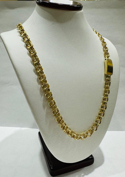 10K GOLD CHINO LINK CHAIN- 20" - 5.10mm, 20.8gm