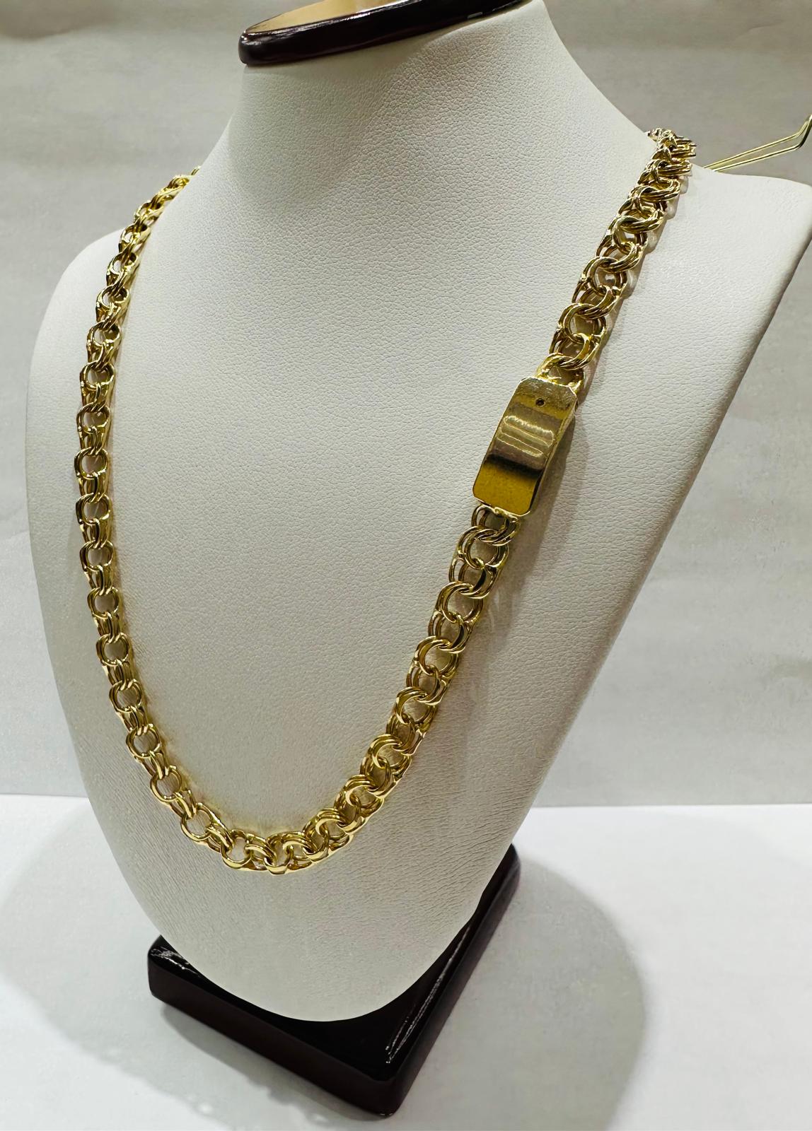 10K GOLD CHINO LINK CHAIN- 20" - 5.10mm, 20.8gm