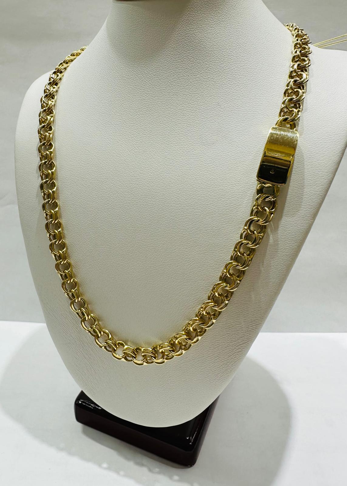 10K GOLD CHINO LINK CHAIN- 24" - 6.00mm, 31.7gm
