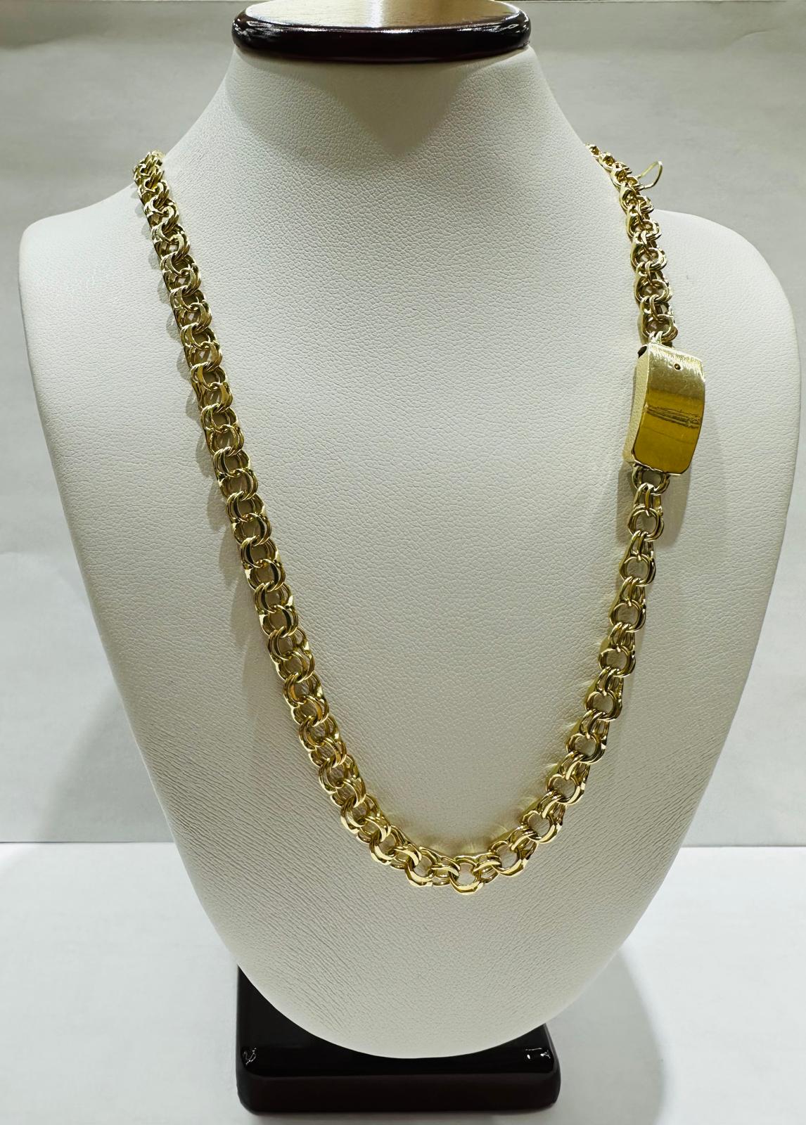 10K GOLD CHINO LINK CHAIN- 18" - 5.20mm, 19.1gm