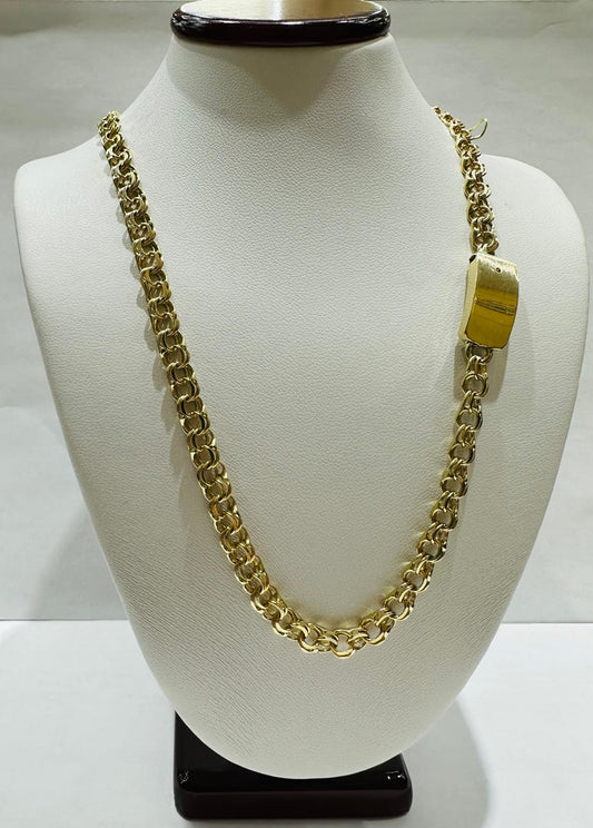 10K GOLD CHINO LINK CHAIN- 18" - 5.20mm, 19.1gm