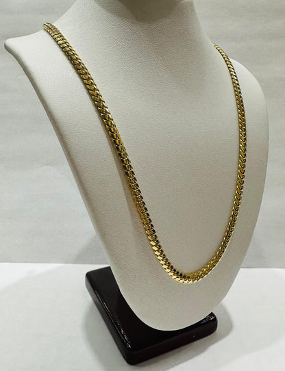 14K GOLD CUBAN LINK CHAIN- 20" - 3.80mm, 27.0gm